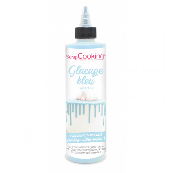 SCRAPCOOKING Glaçage Bleu Goût Chocolat 130g Bleu