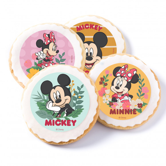 AVA selection Label Mangeable Pour Cupcakes Mickey & Minnie Mouse Ø 5,8cm 6 Pièces