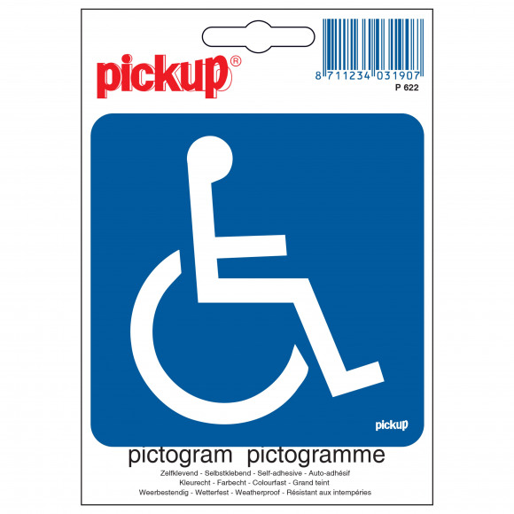 PICKUP Pictogramme Fauteuil Roulant 10x10cm