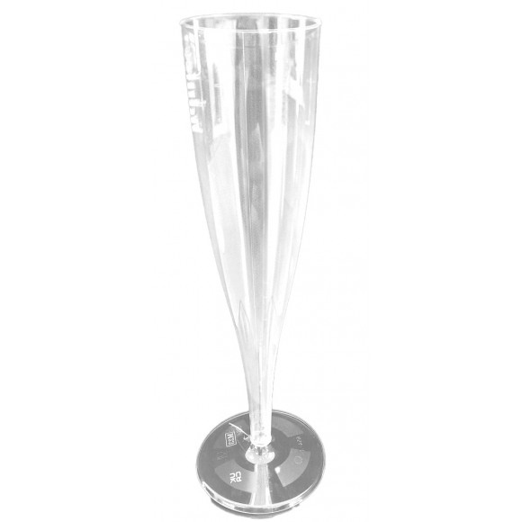 AVA Champagneglas Herbruikbaar 100-135ml Semi-Transparant PP 10 Stuks