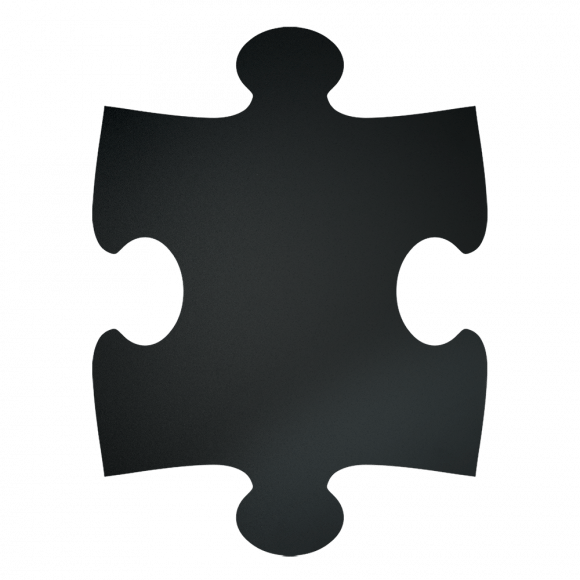 SECURIT Tableau Noir Puzzle XXL 40x30cm 6 Pièces