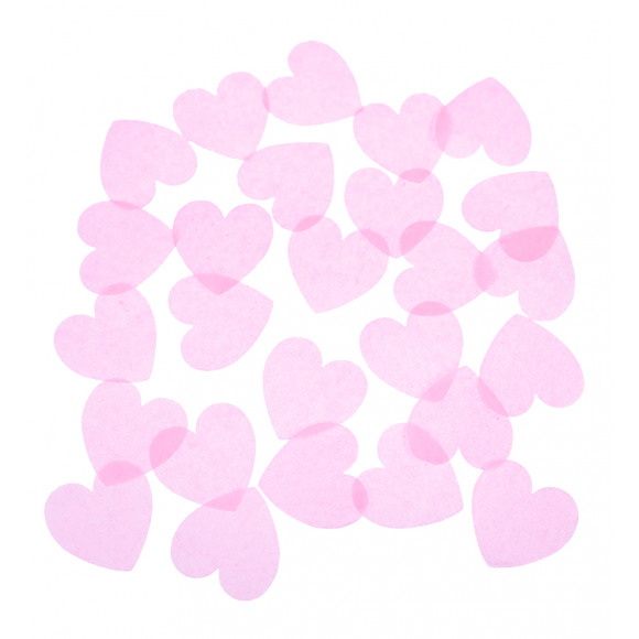 AVA selection Confettis Coeurs Papier Rose Claire 5cm 200g