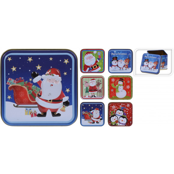 AVA selection Boîte À Cadeau Métal 7,7x7,7x6,4cm 1 Des 6 Plusieurs