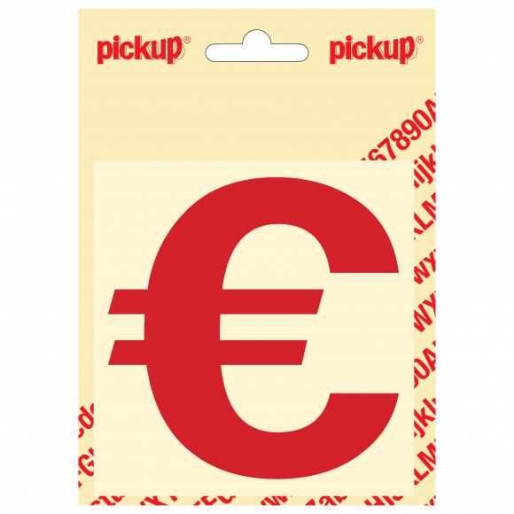 PICKUP Helvetica € Rood 10cm