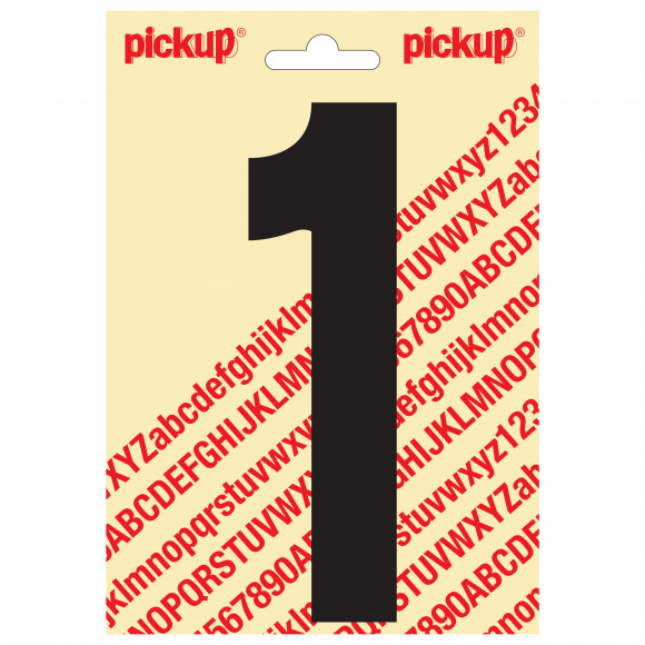 PICKUP Nobel Cijfer 1 Zwart 15cm