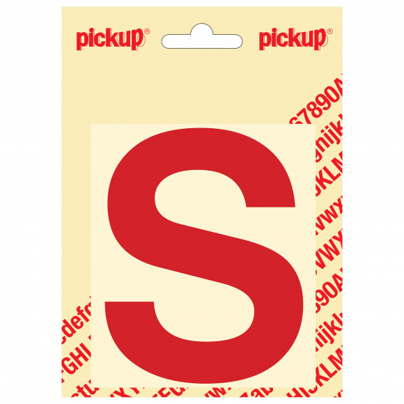 PICKUP Helvetica Letter S Rood 10cm