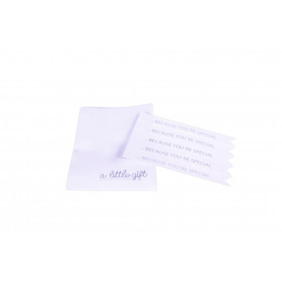AVA selection Sac Cadeau + Label Glossy 11,5x17cm A Little Gift 5 Pièces