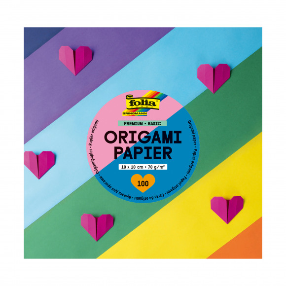 FOLIA Origamipapier Basiskleuren 20x20cm 65g/m² 100 Vellen