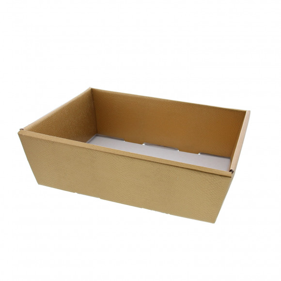 AVA selection Panier Cadeau Or Skin Carton 23x17x8cm Or