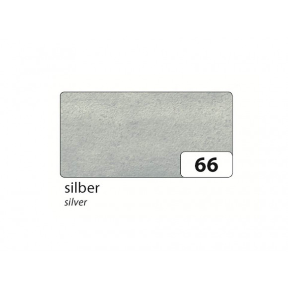 FOLIA Zijdepapier 50x70cm Zilver 26 Vellen Grijs/Zilver