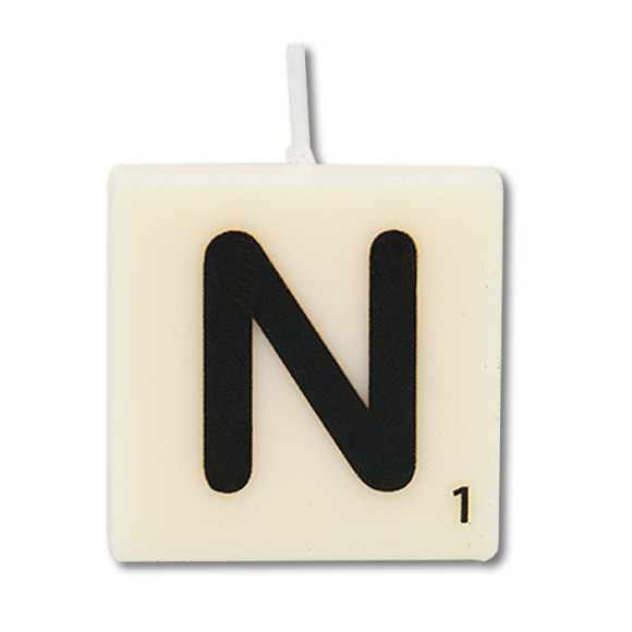 AVA selection Kaars Mini 4x2x4cm Wit Letter N