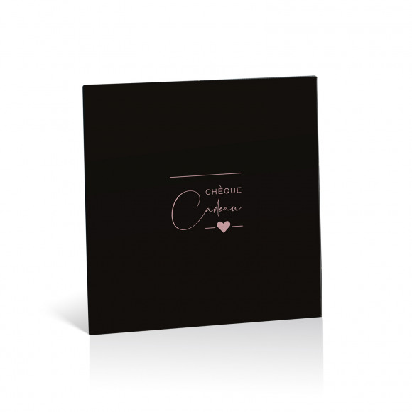 JESO CARDS Cheque Cadeau FR Avanti Coeurs Noir/Rose 10 Pièces