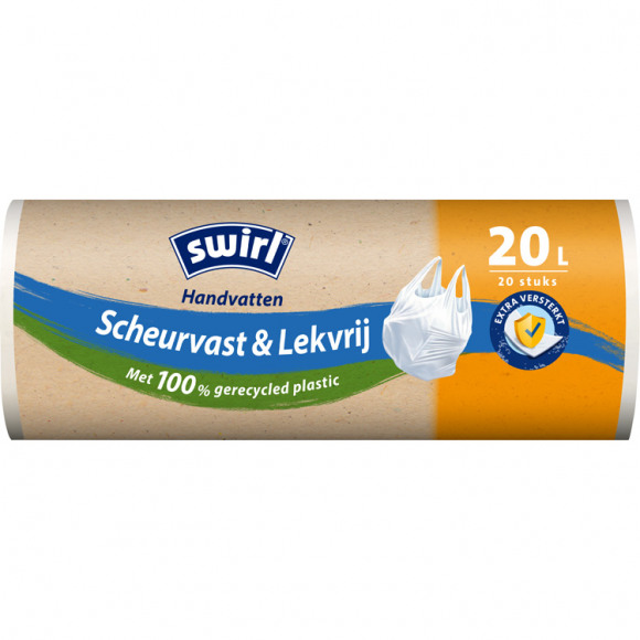 SWIRL Pedaalemmerzak 20L Scheurvast & Lekvrij Met Handvatten 20 Stuks