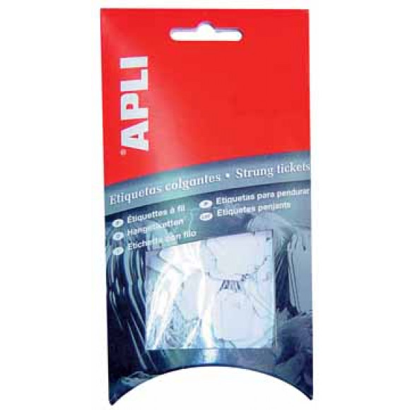 APLI Draadetiketten 11x29mm Wit 200 Stuks Wit