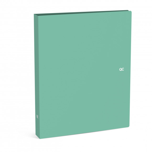 QUATTRO COLORI Farde Menthe PP A4 2 Anneaux Dos: 4cm 