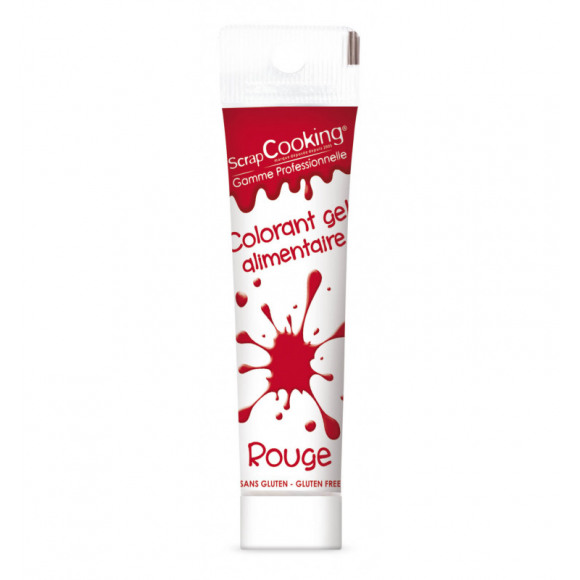 SCRAPCOOKING  Gel Colorant Alimentaire Rouge 20g Rouge