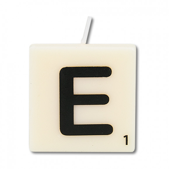 AVA selection Kaars Mini 4x2x4cm Wit Letter E