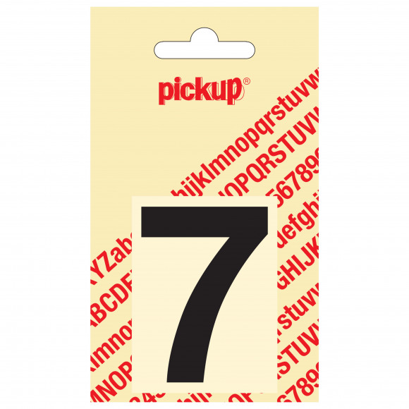 PICKUP Helvetica Cijfer 7 Zwart 6cm