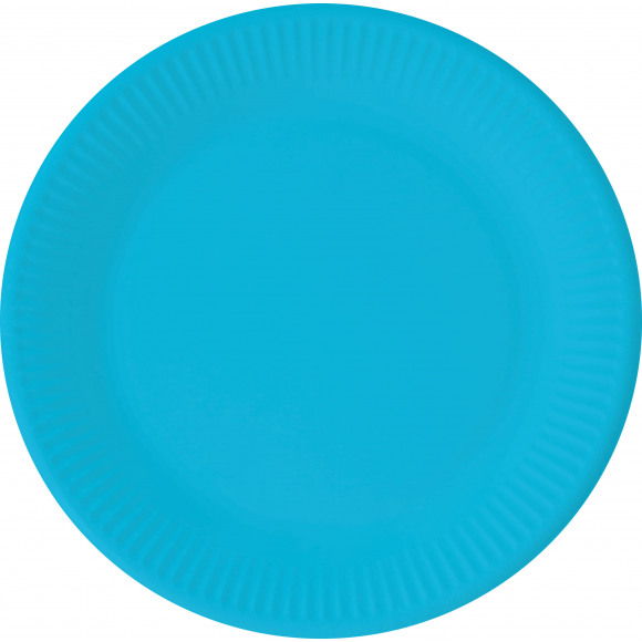 AVA essentials Bord Karton FSC Turquoise Ø 23cm 8 Stuks