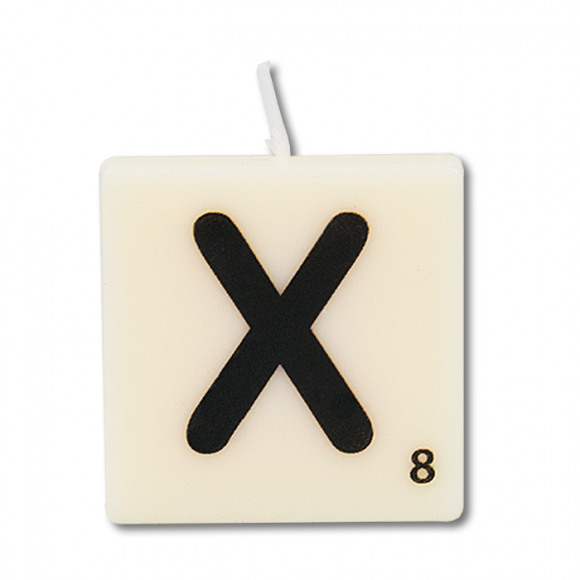 AVA selection Kaars Mini 4x2x4cm Wit Letter x