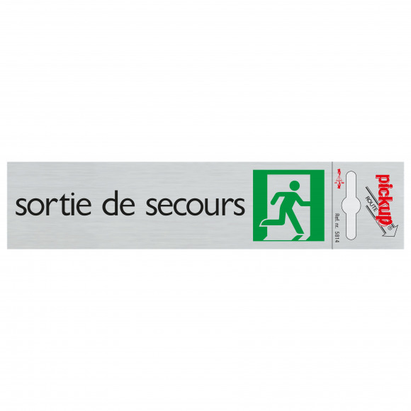 PICKUP Route Alu "Sortie De Secours" 16,5x4,4cm