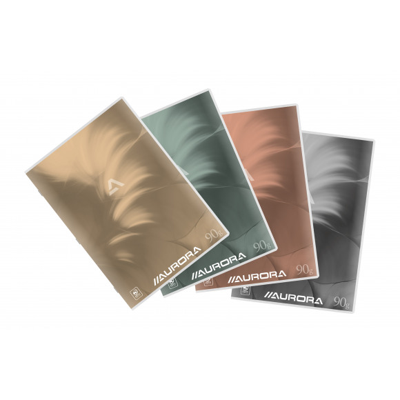 MANO Cahier A4 Quadrillé 10x10mm + Marge Bleue 90g/m² 72 Pages 1 Des 4