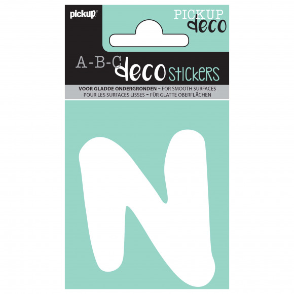 PICKUP Deco Emma Letter N Wit 7cm