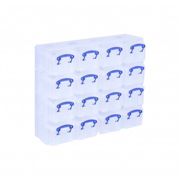 REALLY USEFUL BOX  Boîte De Rangement 16x0,14L + Support Transparent Autres