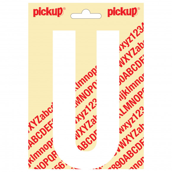 PICKUP Nobel Letter U Wit 15cm