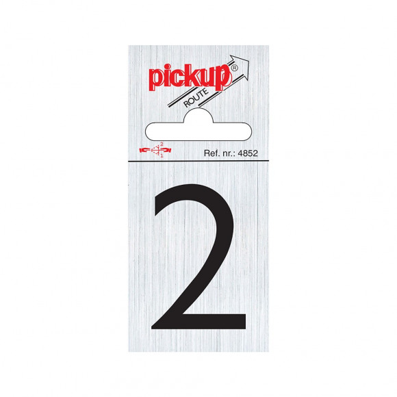 PICKUP Route Alu Chiffre 2 6x4,4cm