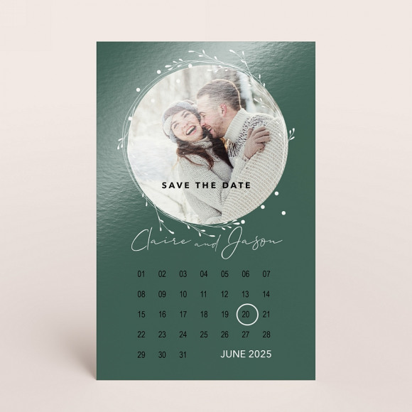 MA CRÉATION Kerstkaartje als save the date voor jullie huwelijk 1Size