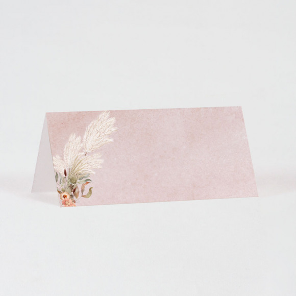 MA CRÉATION Tafelkaartje met pampas 1Size