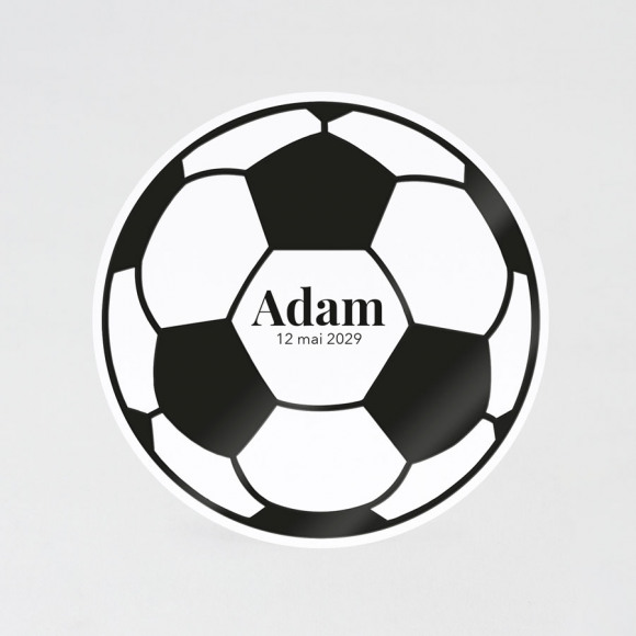 MA CRÉATION Faire part communion ballon d'or 1Size