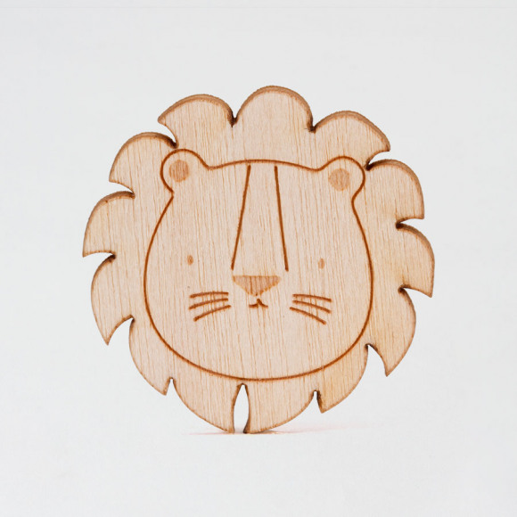 MA CRÉATION Motif en bois lion Non applicable 1Size