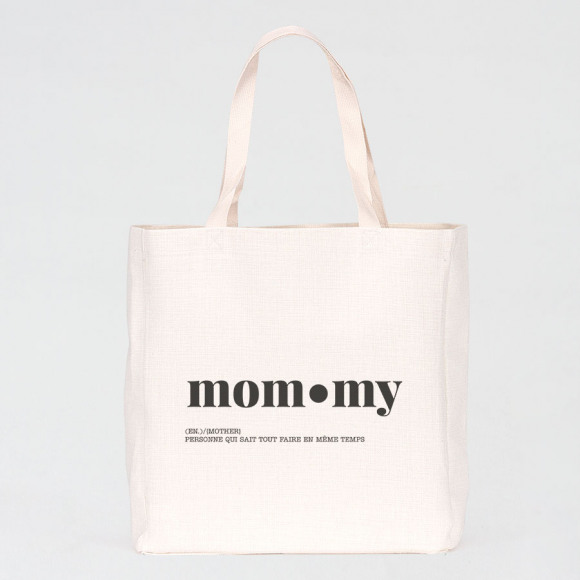 MA CRÉATION Maxi tote bag personnalisé définition maman Non applicable 1Size