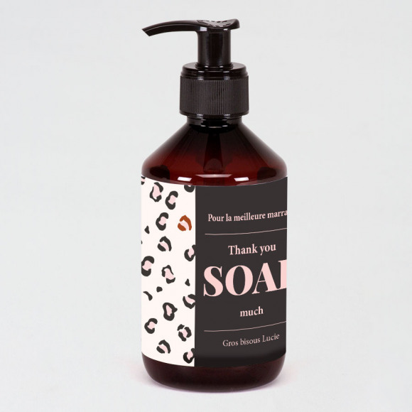 MIJN ONTWERP Distributeur de savon imprimés léopard rose NoColour 1Size