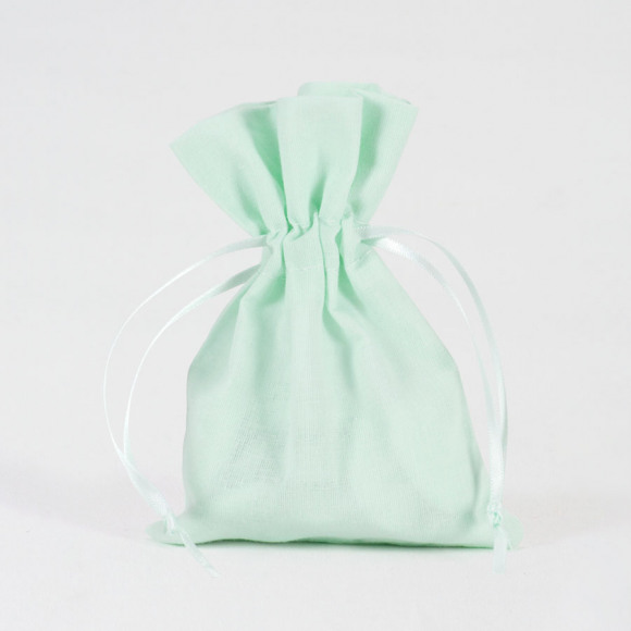 MA CRÉATION Muntgroen stoffen cadeauzakje 1Size