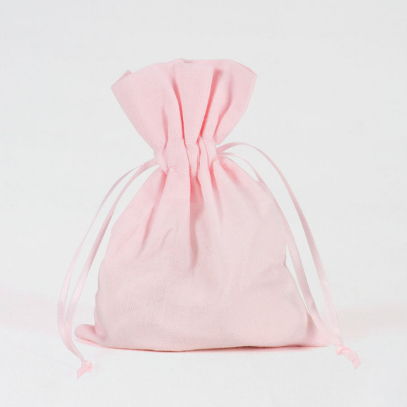 MA CRÉATION Pochon en tissu rose pâle naissance 1Size