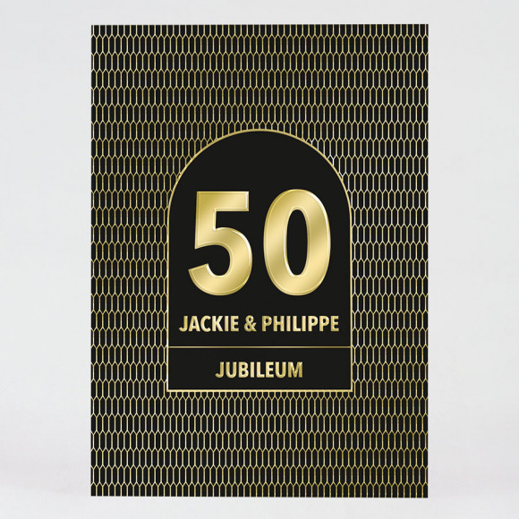 MA CRÉATION Gatsby style uitnodiging met goudfolie 1Size