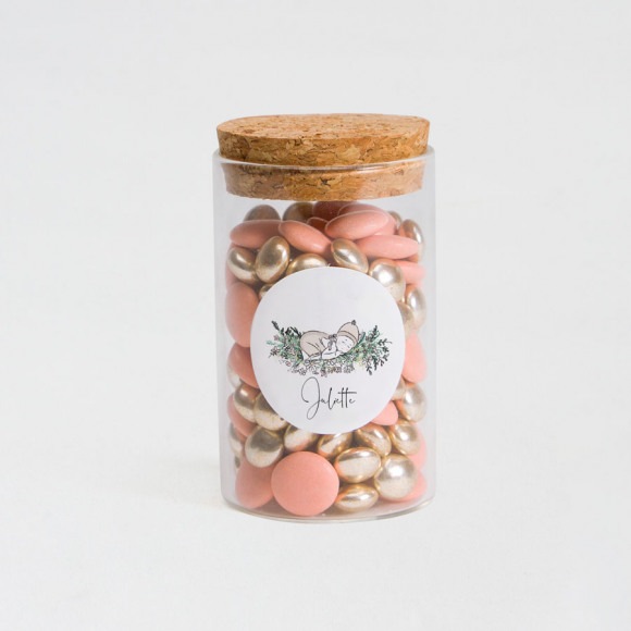 MA CRÉATION Ronde naamsticker baby (4,4 cm) 1Size