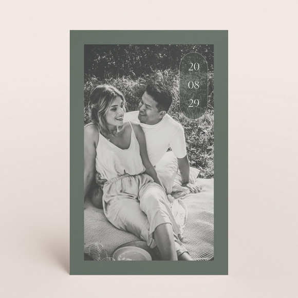 MA CRÉATION Save the date mariage monochrome 1Size