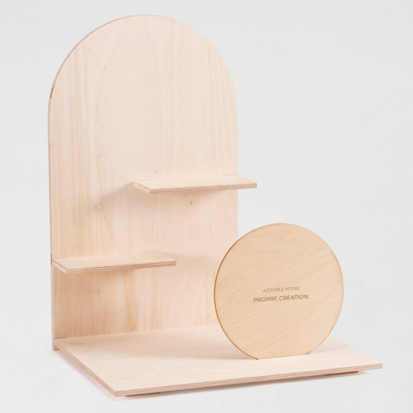 MIJN ONTWERP Présentoir en bois 1Size