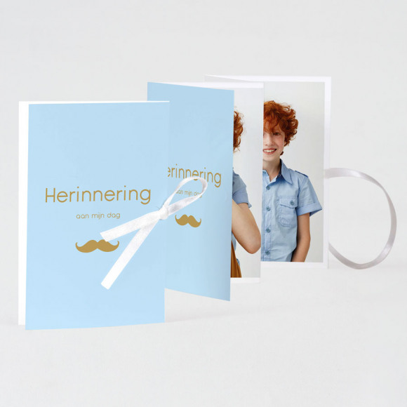 MIJN ONTWERP Mini fotoboekje met bijpassend lintje 1Size