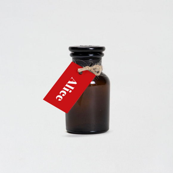 MIJN ONTWERP Stoer label met babynaam 1Size