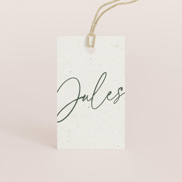 MIJN ONTWERP Etiquette prénom baptême moucheté et prénom 1Size