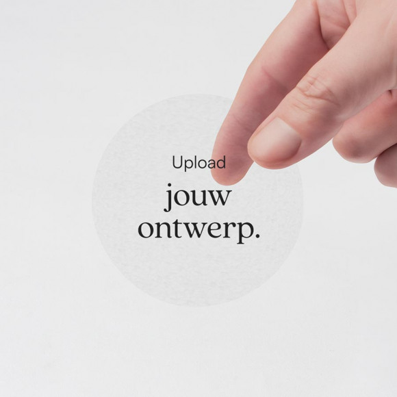 MA CRÉATION Transparante vinylsticker met eigen ontwerp (4,4cm) 1Size