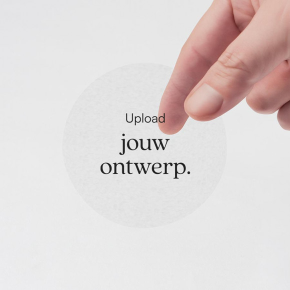 MA CRÉATION Transparante vinylsticker met eigen ontwerp (5,9cm) 1Size