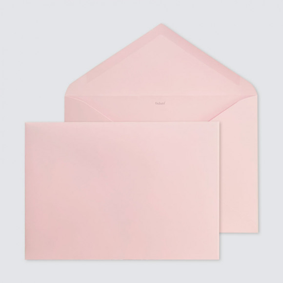 MIJN ONTWERP Zachtroze puntklep envelop 1Size