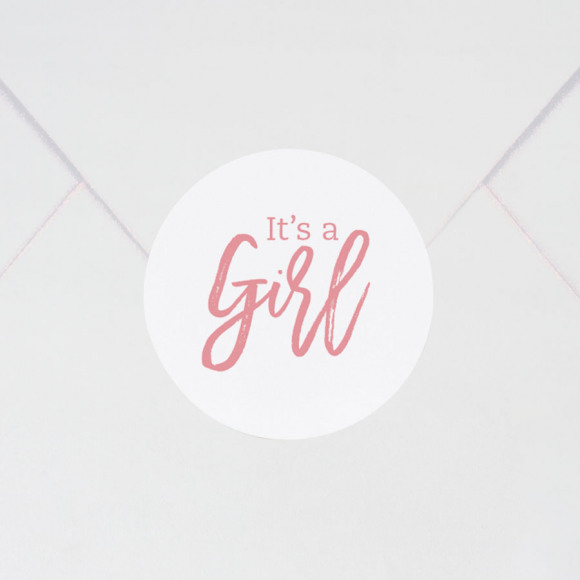 MA CRÉATION Sticker naissance It's a girl 3,7 cm Non applicable 1Size