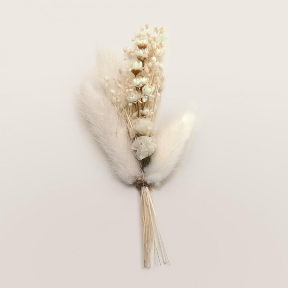 MA CRÉATION Droogbloemboeketje wit (12 cm) 1Size